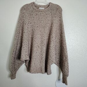 Urban Outfitters Cozy Speckled Knit Sweater Sz XS/M Wool Blend Batwing Sleeves